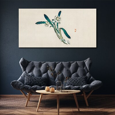Foto auf leinwand Blumen im Wind