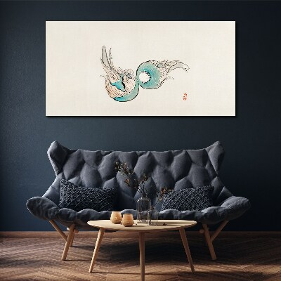 Bild auf leinwand Japanische Fischillustration