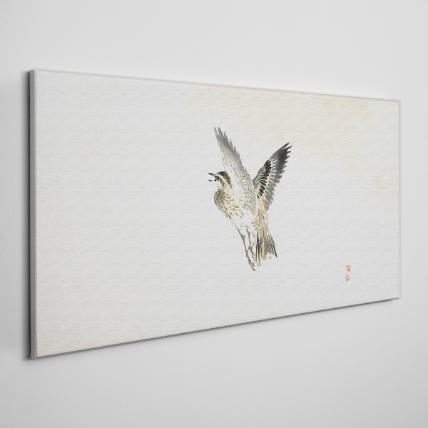 Foto auf leinwand Vogelflug in zarten Farben
