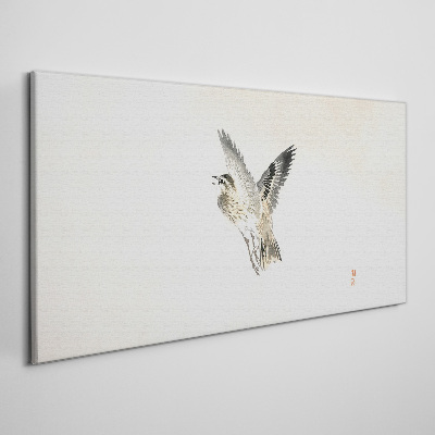 Foto auf leinwand Vogelflug in zarten Farben