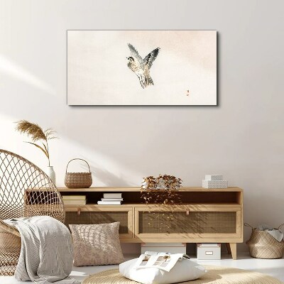 Foto auf leinwand Vogelflug in zarten Farben