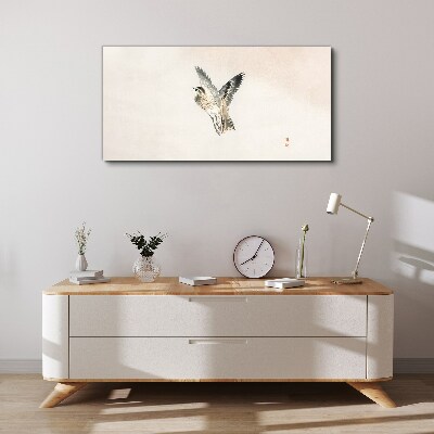 Foto auf leinwand Vogelflug in zarten Farben