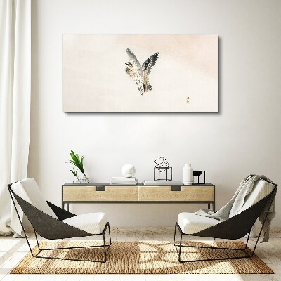Foto auf leinwand Vogelflug in zarten Farben