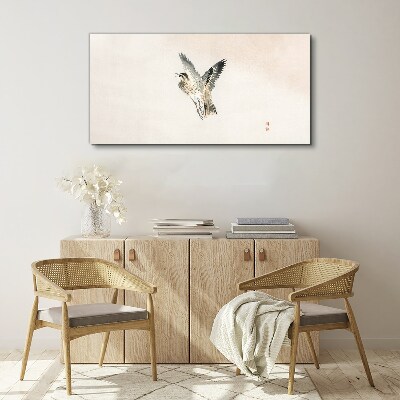 Foto auf leinwand Vogelflug in zarten Farben