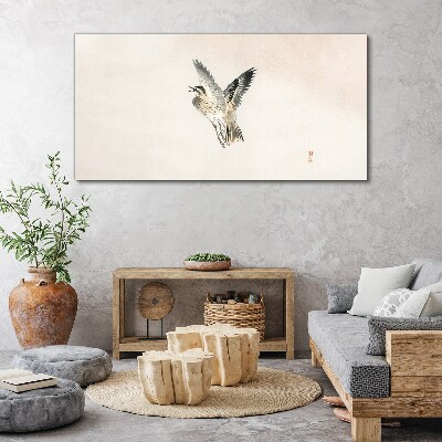 Foto auf leinwand Vogelflug in zarten Farben