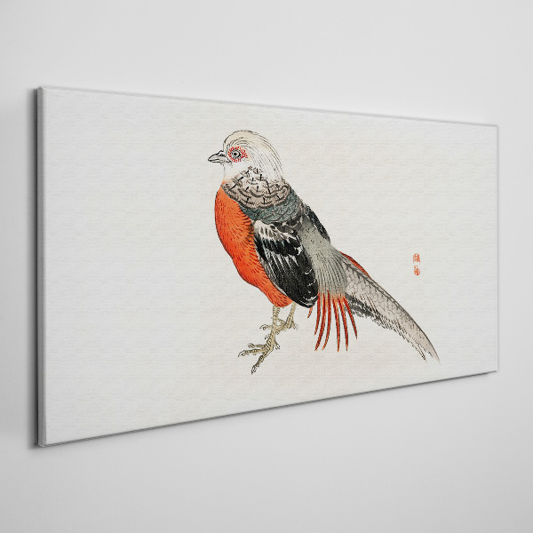 Foto auf leinwand Ein lebender Vogel in den Farben der Natur