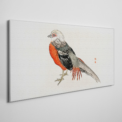 Foto auf leinwand Ein lebender Vogel in den Farben der Natur