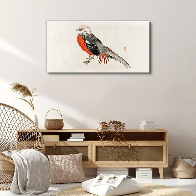 Foto auf leinwand Ein lebender Vogel in den Farben der Natur