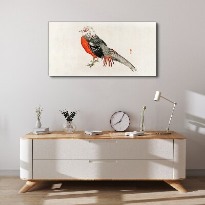 Foto auf leinwand Ein lebender Vogel in den Farben der Natur