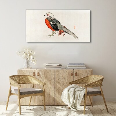 Foto auf leinwand Ein lebender Vogel in den Farben der Natur