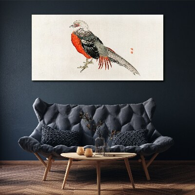 Foto auf leinwand Ein lebender Vogel in den Farben der Natur