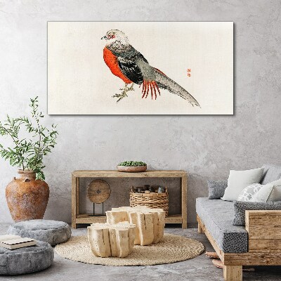 Foto auf leinwand Ein lebender Vogel in den Farben der Natur