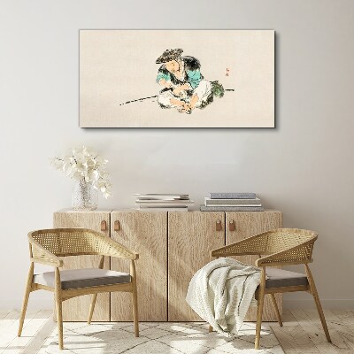 Foto auf leinwand Kindheit mit einer Katze