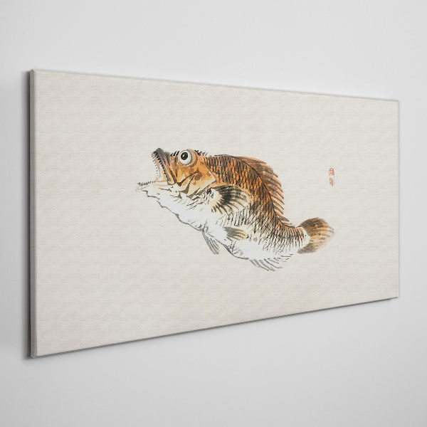 Foto auf leinwand Fischige Eleganz in zarten Farbtönen