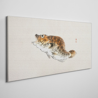 Foto auf leinwand Fischige Eleganz in zarten Farbtönen