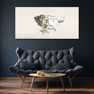 Bild auf leinwand Seesternmuschel