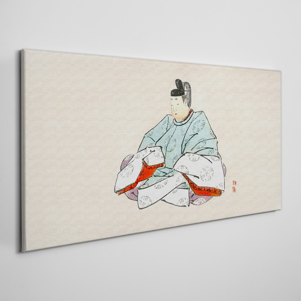 Foto auf leinwand Japanischer Künstler in traditioneller Tracht