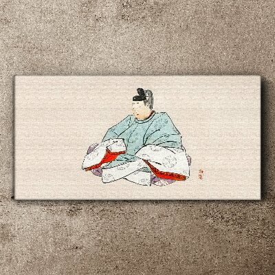 Foto auf leinwand Japanischer Künstler in traditioneller Tracht