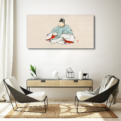 Foto auf leinwand Japanischer Künstler in traditioneller Tracht