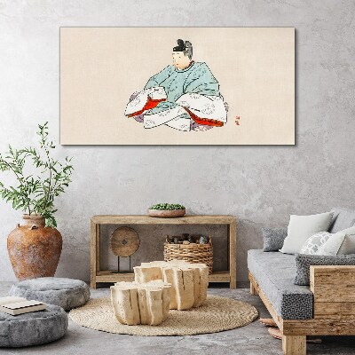 Foto auf leinwand Japanischer Künstler in traditioneller Tracht