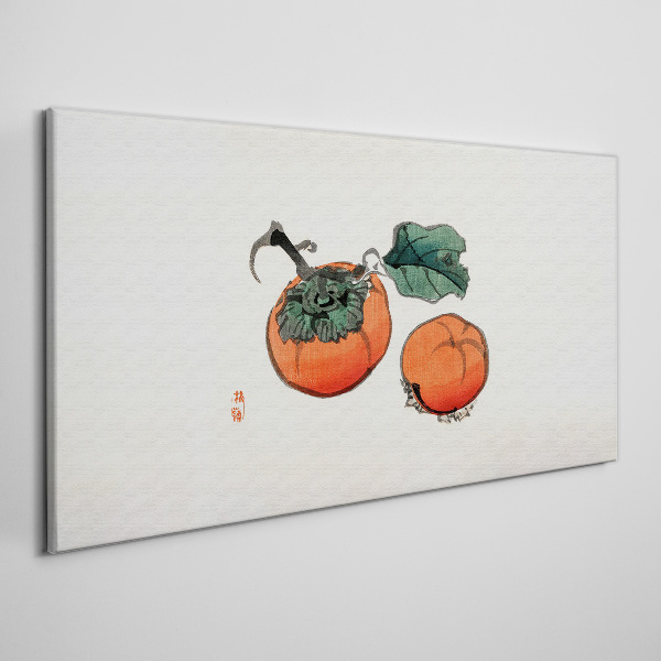 Foto auf leinwand Kakis auf hellem Hintergrund