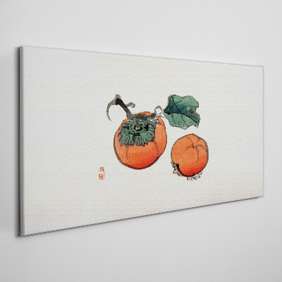 Foto auf leinwand Kakis auf hellem Hintergrund