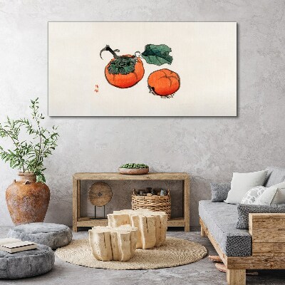 Foto auf leinwand Kakis auf hellem Hintergrund