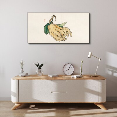 Foto auf leinwand Zitronenbaum auf weißem Hintergrund