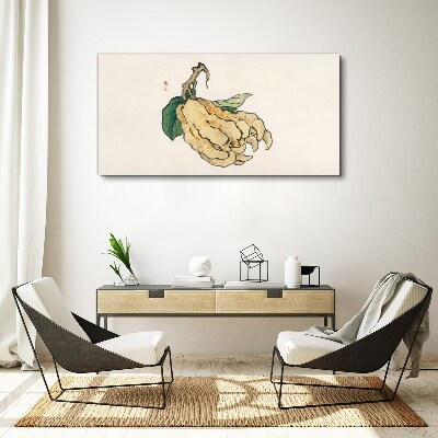 Foto auf leinwand Zitronenbaum auf weißem Hintergrund