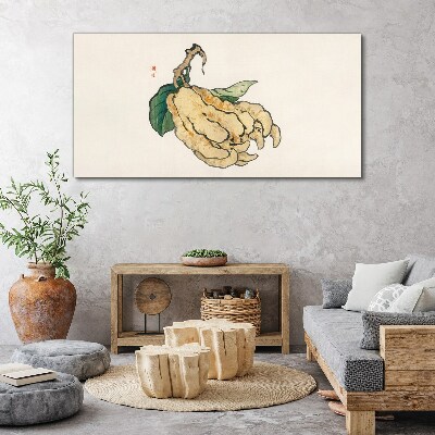 Foto auf leinwand Zitronenbaum auf weißem Hintergrund