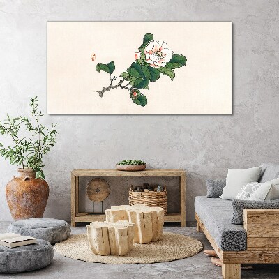 Foto leinwand Magnolienblüte auf einem Zweig