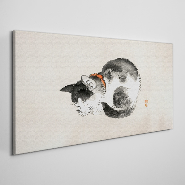 Foto auf leinwand Schlafende Katze
