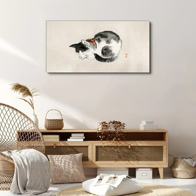 Foto auf leinwand Schlafende Katze