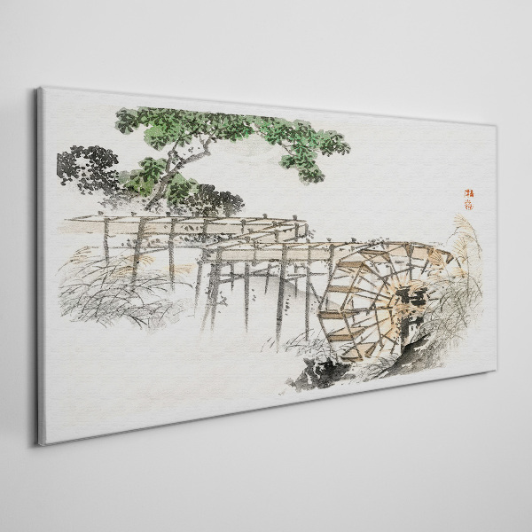 Foto auf leinwand Ruhe an der Wassermühle