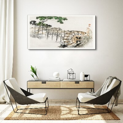 Foto auf leinwand Ruhe an der Wassermühle