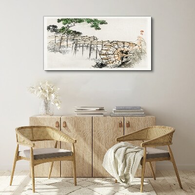 Foto auf leinwand Ruhe an der Wassermühle