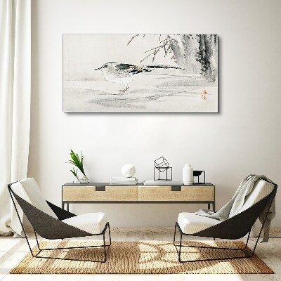 Foto auf leinwand Geflügelter Frieden über dem Wasser