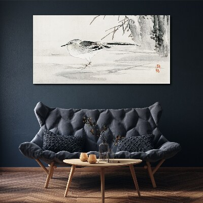 Foto auf leinwand Geflügelter Frieden über dem Wasser