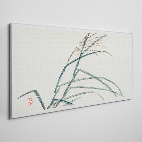 Wandbild Zarte Grasblätter