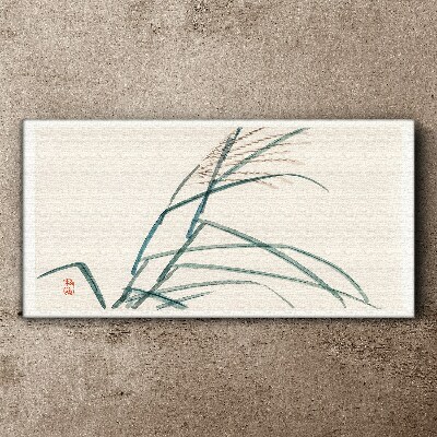 Wandbild Zarte Grasblätter