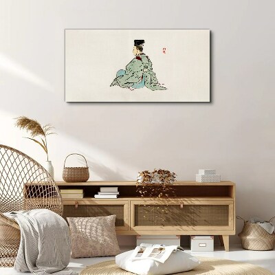 Foto auf leinwand Japanische Schönheit im traditionellen Kimono