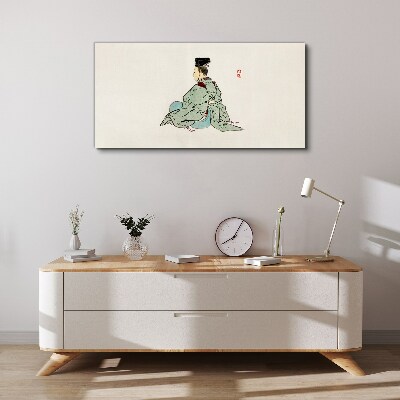 Foto auf leinwand Japanische Schönheit im traditionellen Kimono