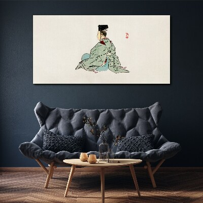 Foto auf leinwand Japanische Schönheit im traditionellen Kimono