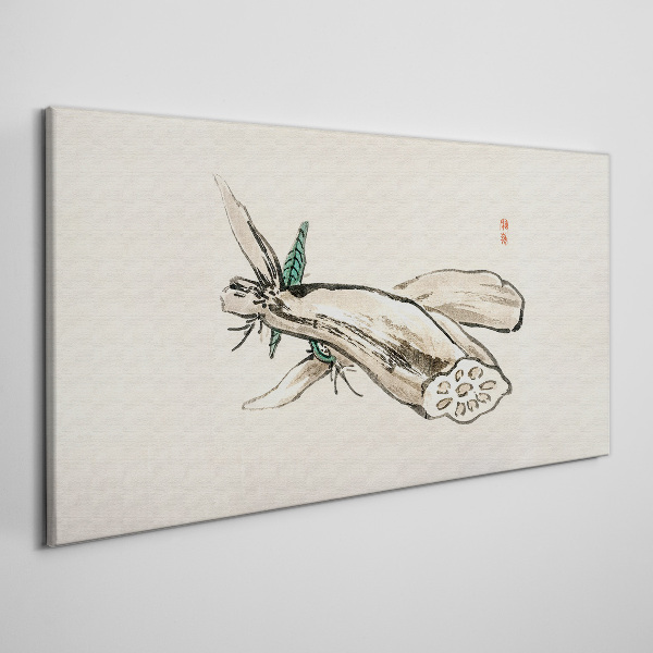 Foto auf leinwand Schmetterling auf einem Lotushintergrund