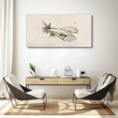 Foto auf leinwand Schmetterling auf einem Lotushintergrund