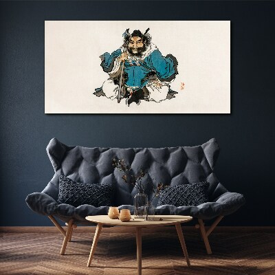 Foto auf leinwand Meister im blauen Gewand