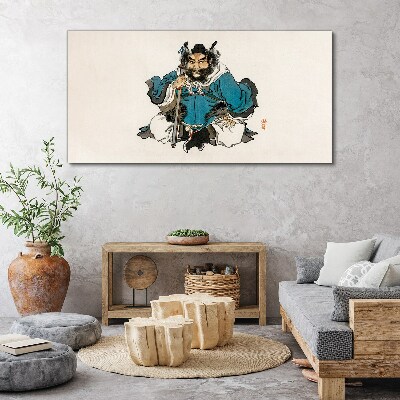 Foto auf leinwand Meister im blauen Gewand