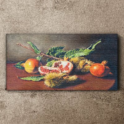 Leinwandbild Fruchtkomposition mit Granatapfel