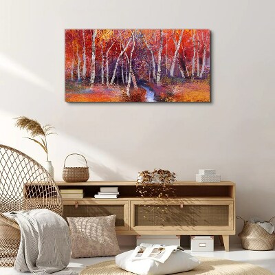 Bild auf leinwand Bunter Herbst im Wald