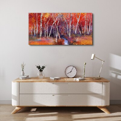 Bild auf leinwand Bunter Herbst im Wald